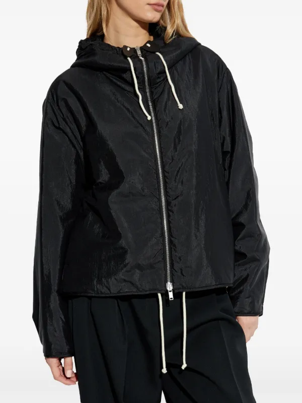 Jil Sander Hooded Jacket | Black | FARFETCH AO