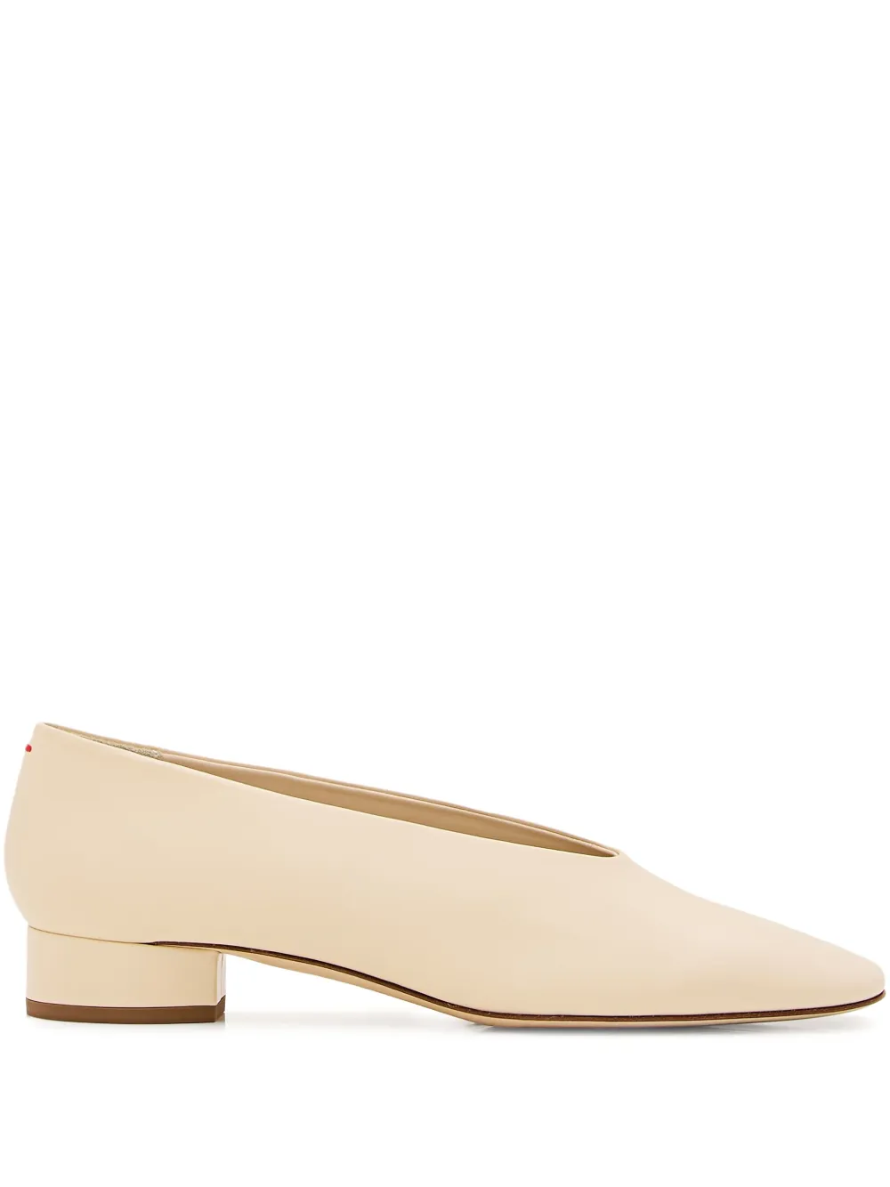 Aeyde 25mm leather pumps Neutrals