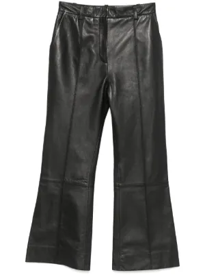 Victoria Beckham Leather Trousers | Black | FARFETCH