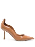 Le Silla 80mm patent pumps - Brown