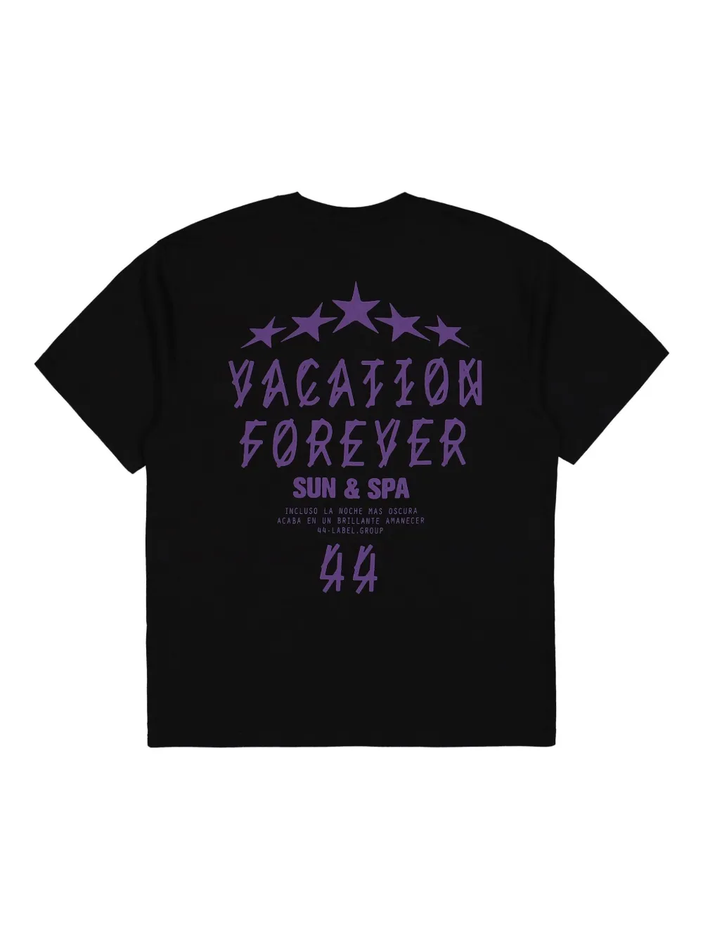 44 LABEL GROUP Vacation Forever T-shirt - Zwart