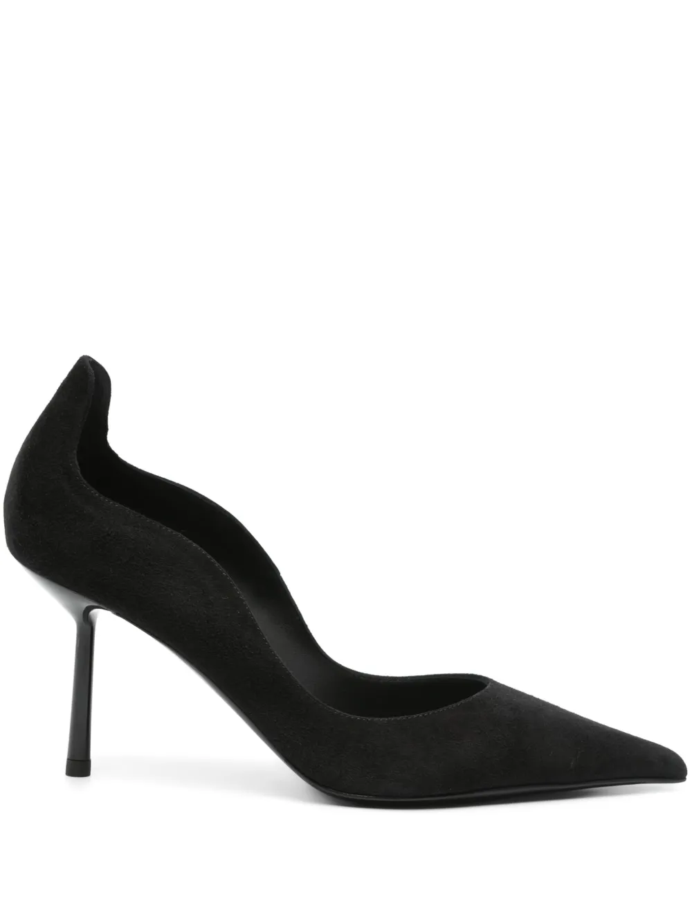 Le Silla 90mm suède pumps Zwart