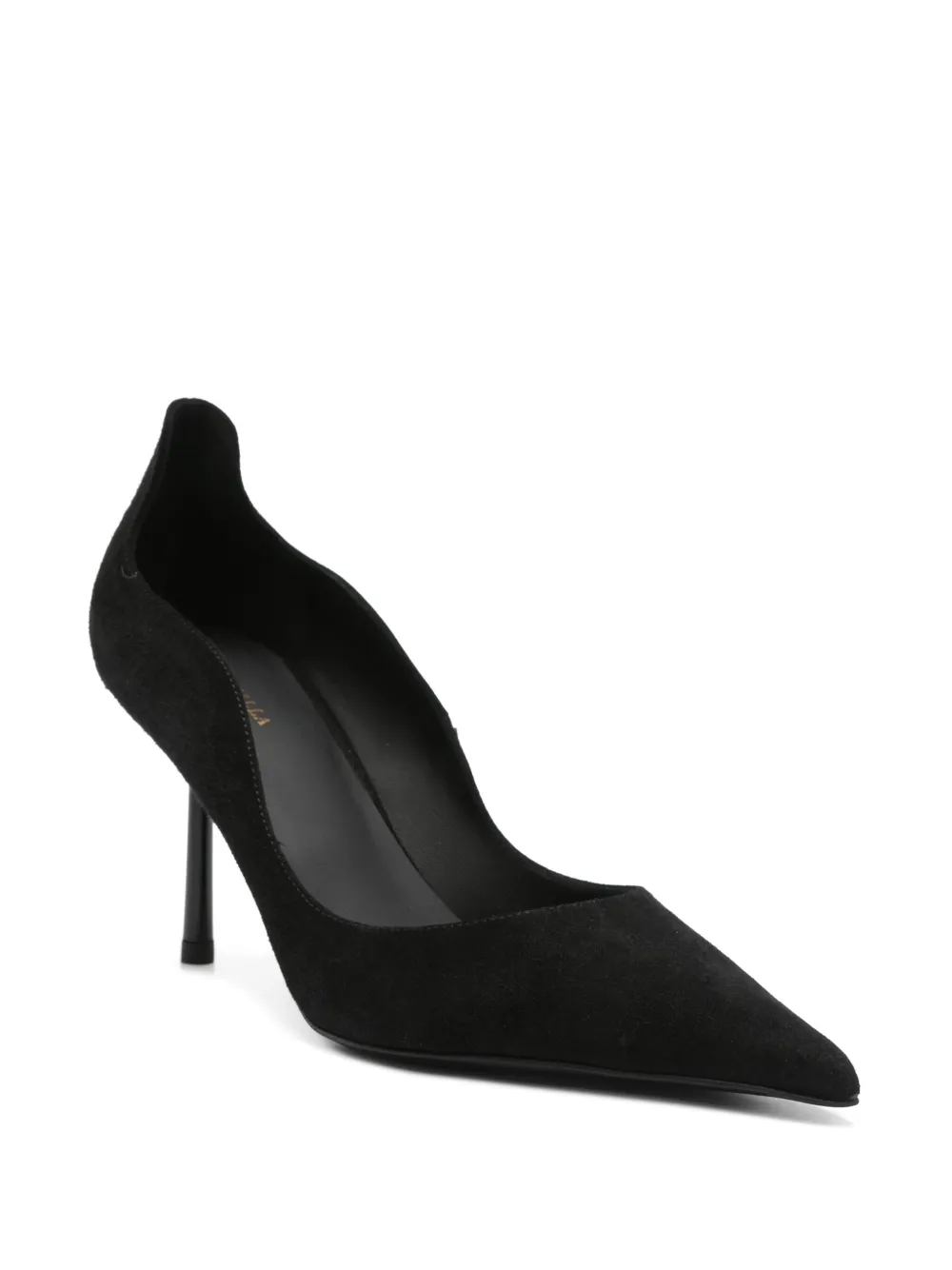 Le Silla 90mm suède pumps - Zwart