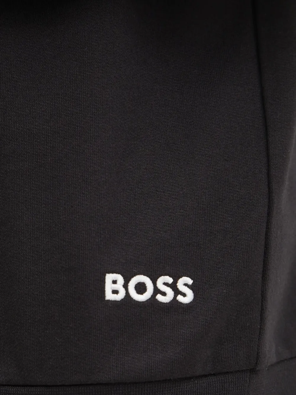 Hugo Boss Side-stripe Raglan-sleeve Sweatshirt In Black