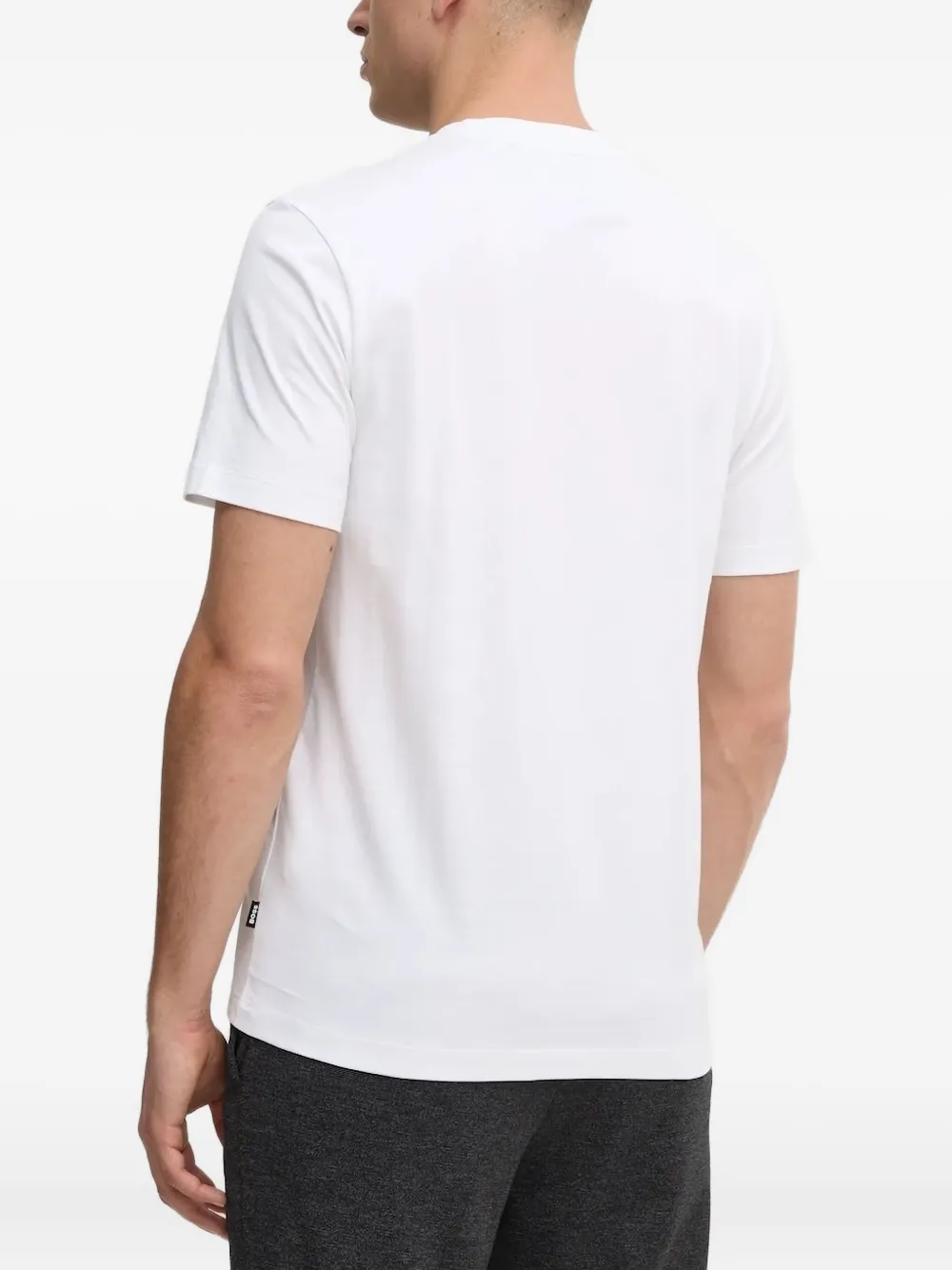 BOSS T-shirt met abstracte print Wit