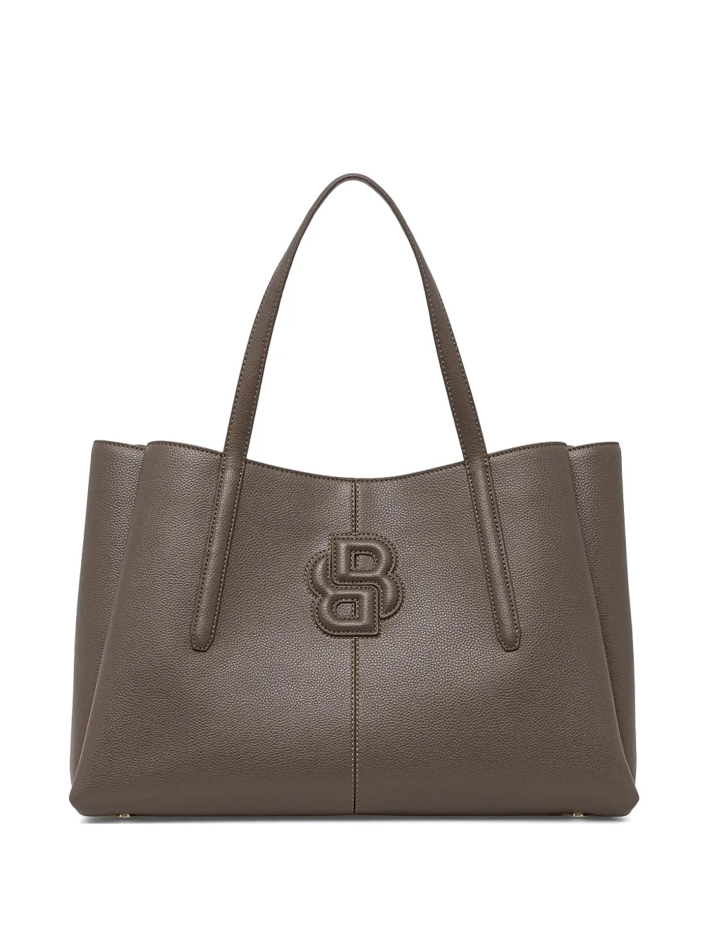 BOSS Shopper met logo-reliëf Bruin
