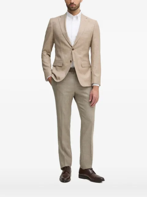BOSS slub-textured two-button blazer