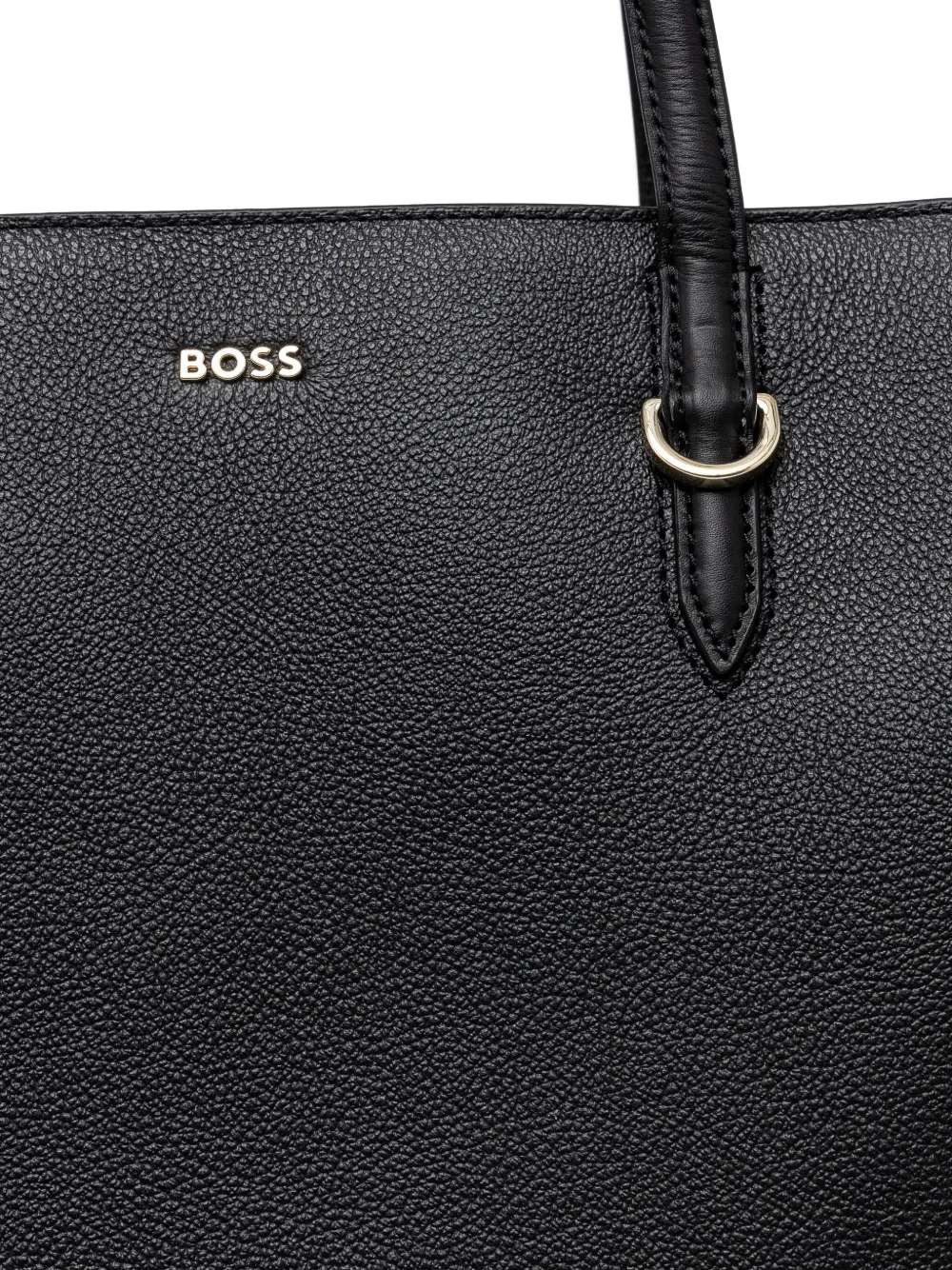BOSS Shopper met logo-reliëf Zwart