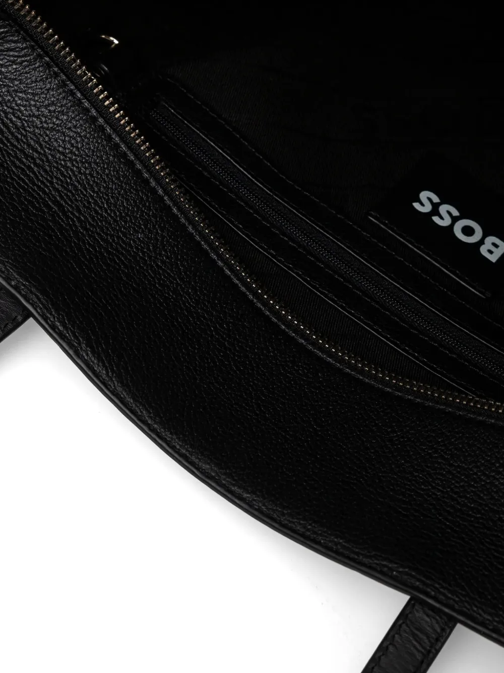 BOSS Shopper met logo-reliëf Zwart