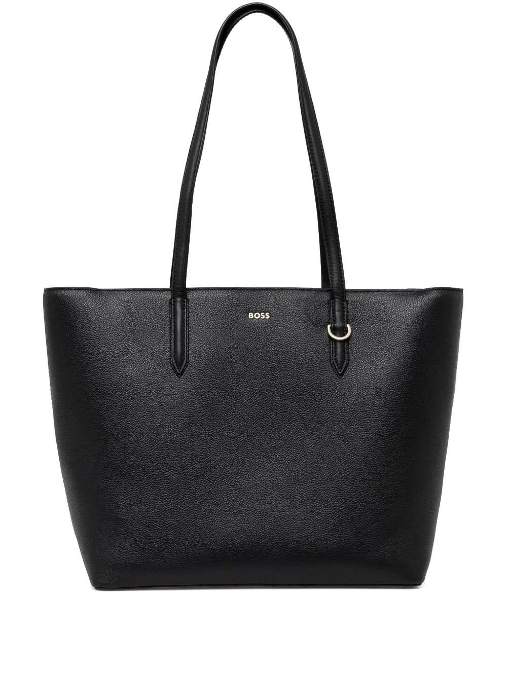 BOSS Shopper met logo-reliëf Zwart