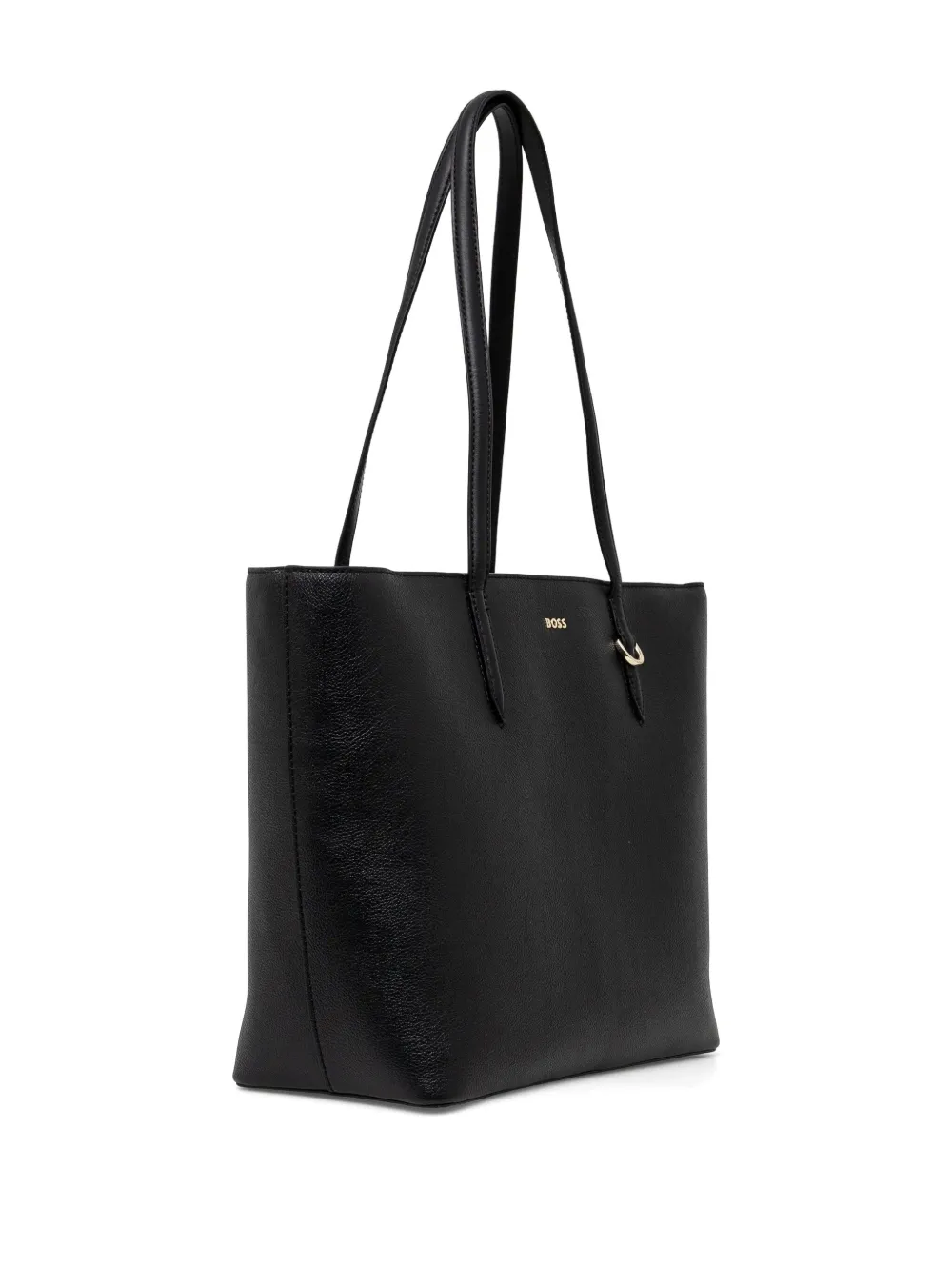 BOSS Shopper met logo-reliëf Zwart