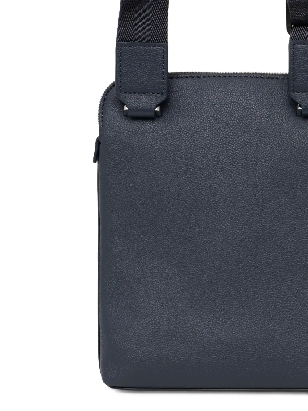 BOSS Messengertas met logo-reliëf Blauw