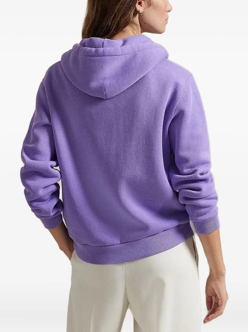 Polo Ralph Lauren Zip-up Hoodie In Purple