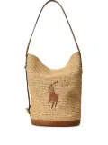 Polo Ralph Lauren logo bucket bag - Neutrals