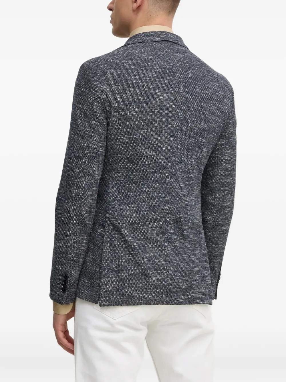 BOSS Blazer met afneembare capuchon Blauw