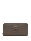 BOSS embossed logo wallet - Brown