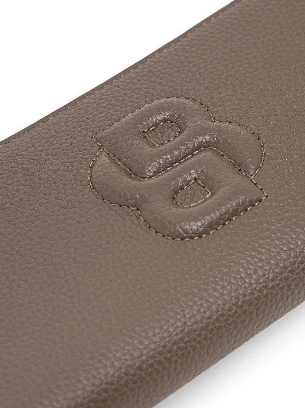 BOSS Portemonnee met logo-reliëf Bruin