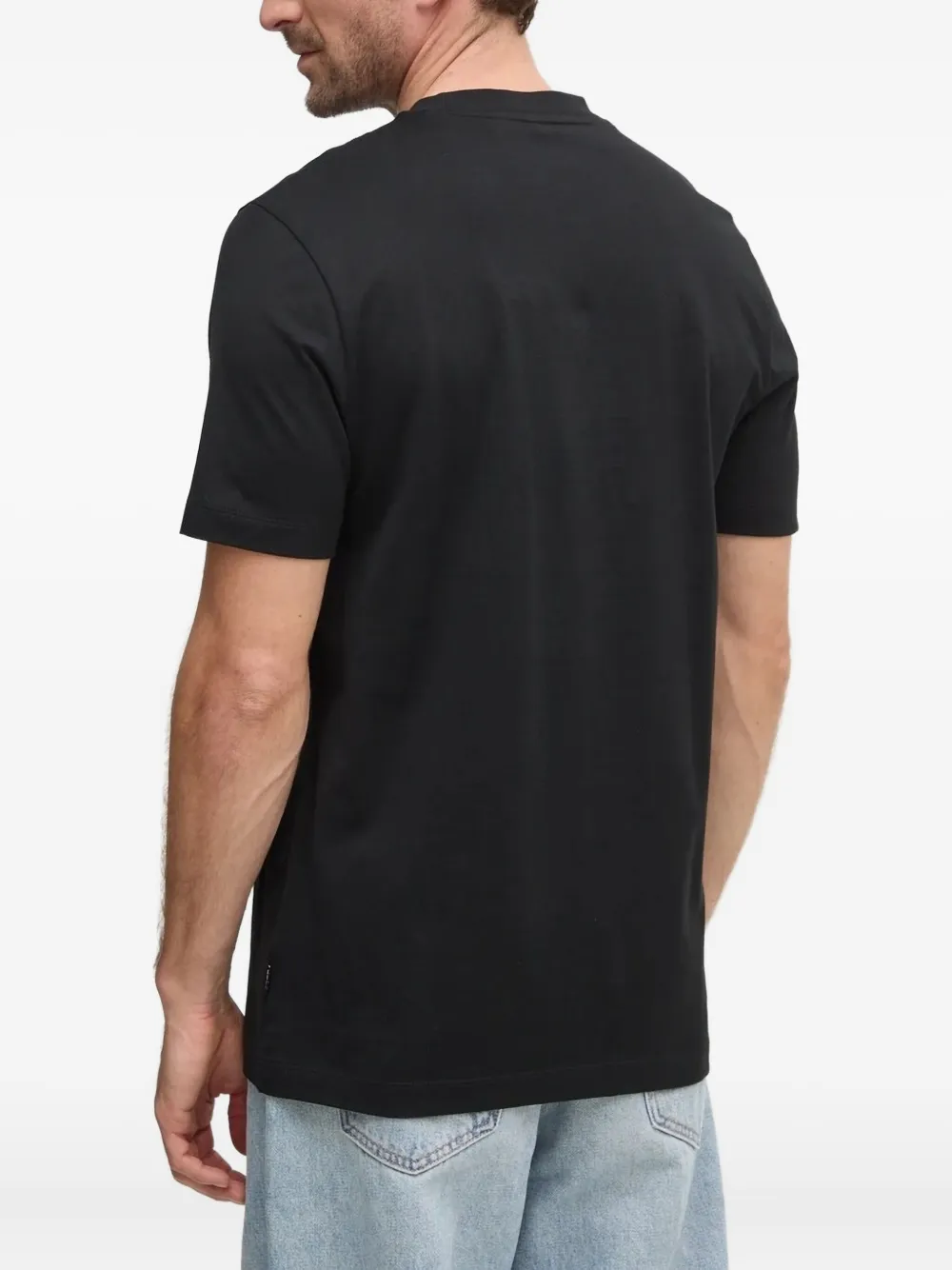 BOSS T-shirt met grafische print Zwart