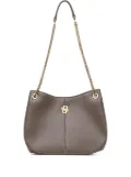BOSS logo-plaque shoulder bag - Brown