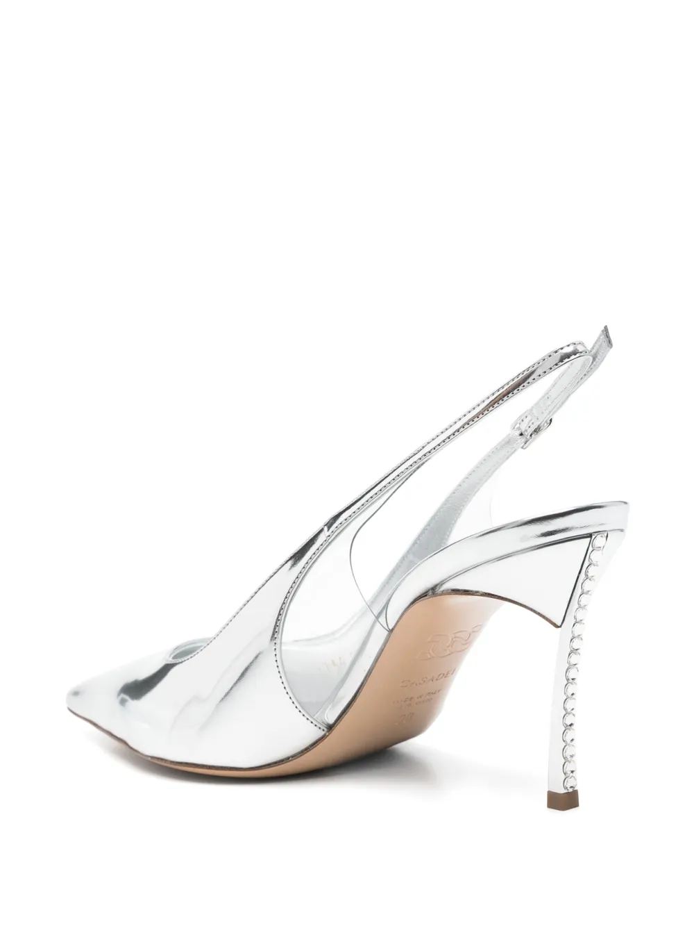 Casadei 90mm metallic pumps Silver