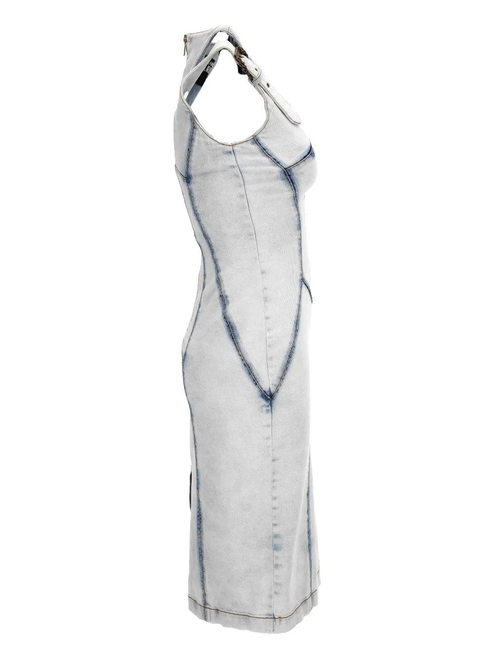 Versace Jeans Couture Jurk met gesp Blauw