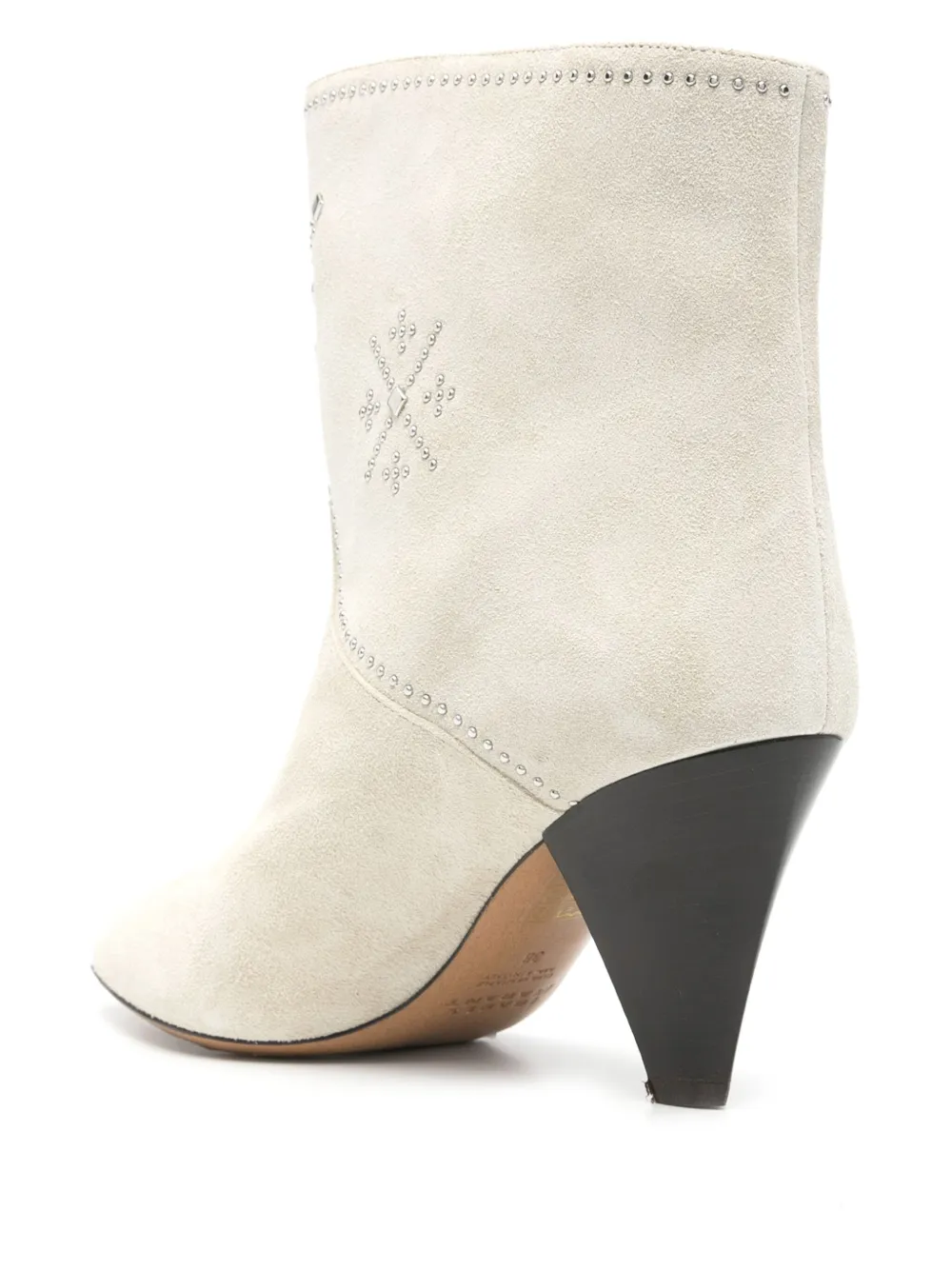Shop Isabel Marant 75mm Loline Boots In Neutrals
