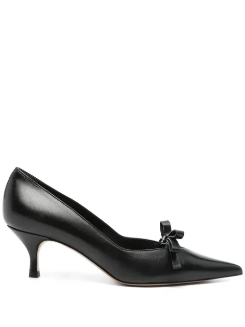 Casadei 70mm bow-detailed pumps
