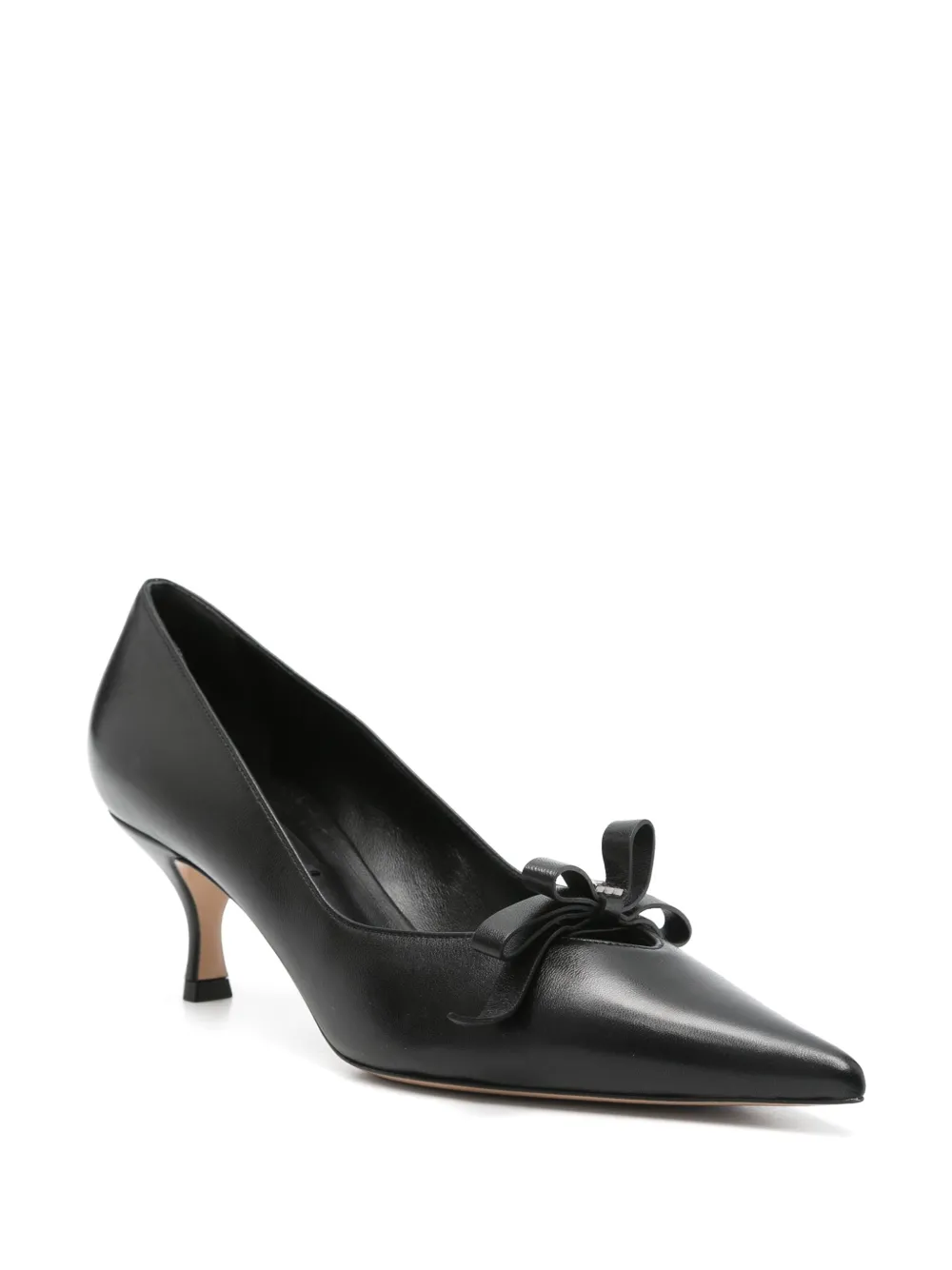 Casadei 70mm bow-detailed pumps Black