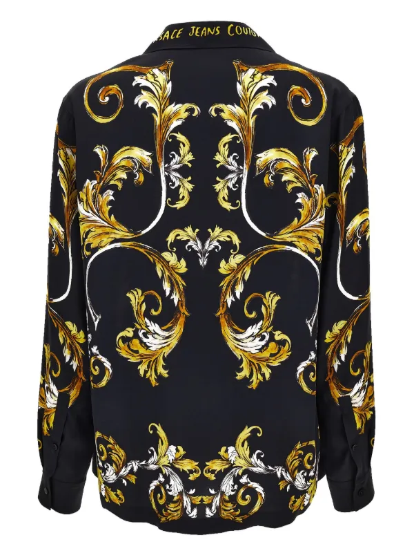 Versace Jeans Couture Printed Shirt | Black | FARFETCH
