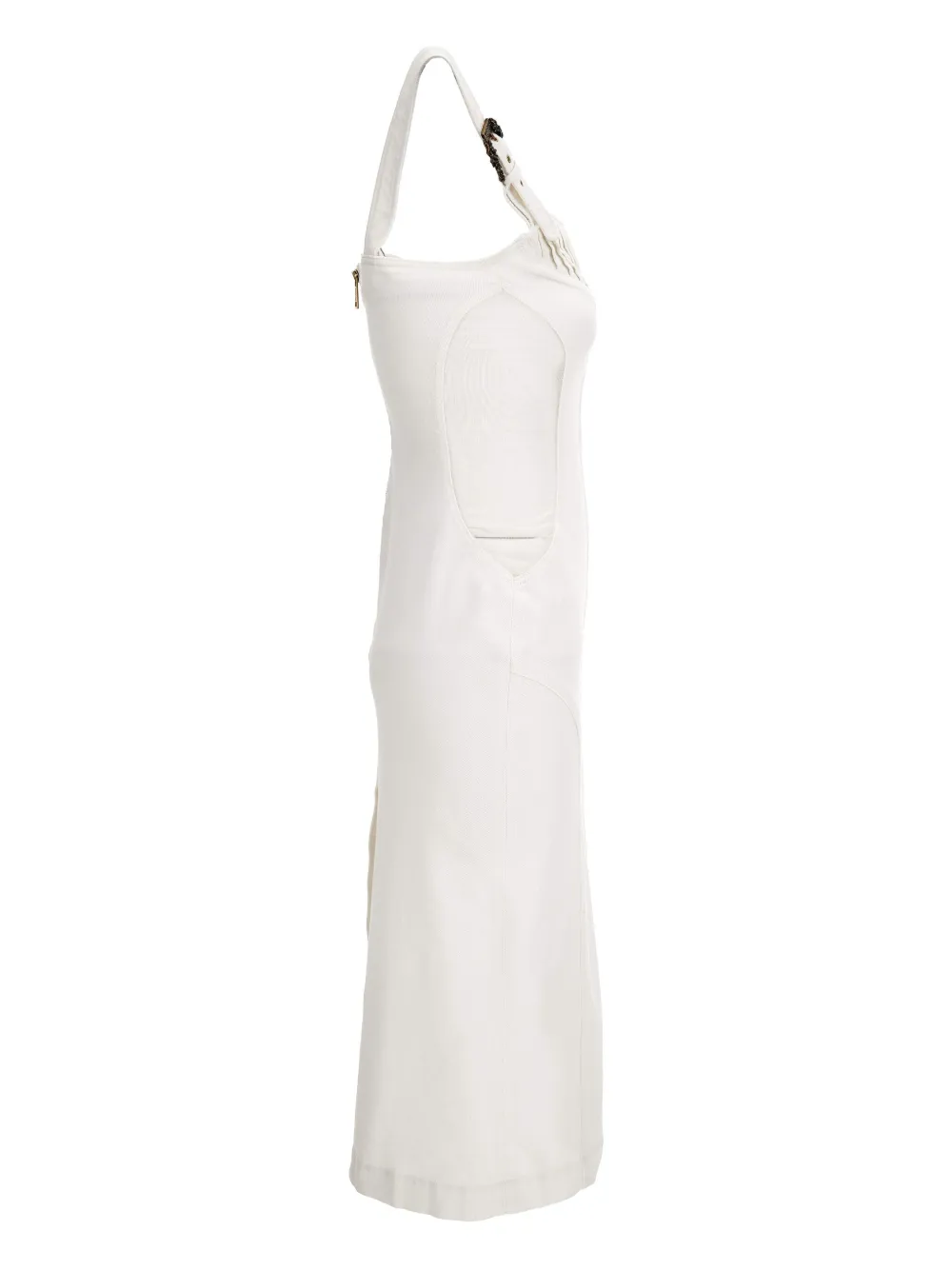 Versace Jeans Couture Jurk met gespdetail Wit