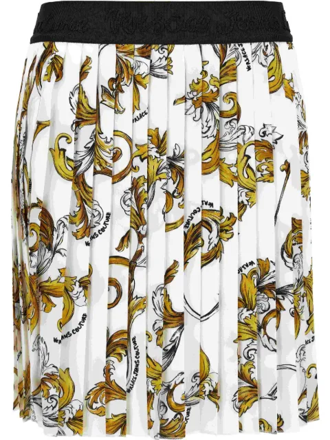 Versace Jeans Couture printed pleated skirt