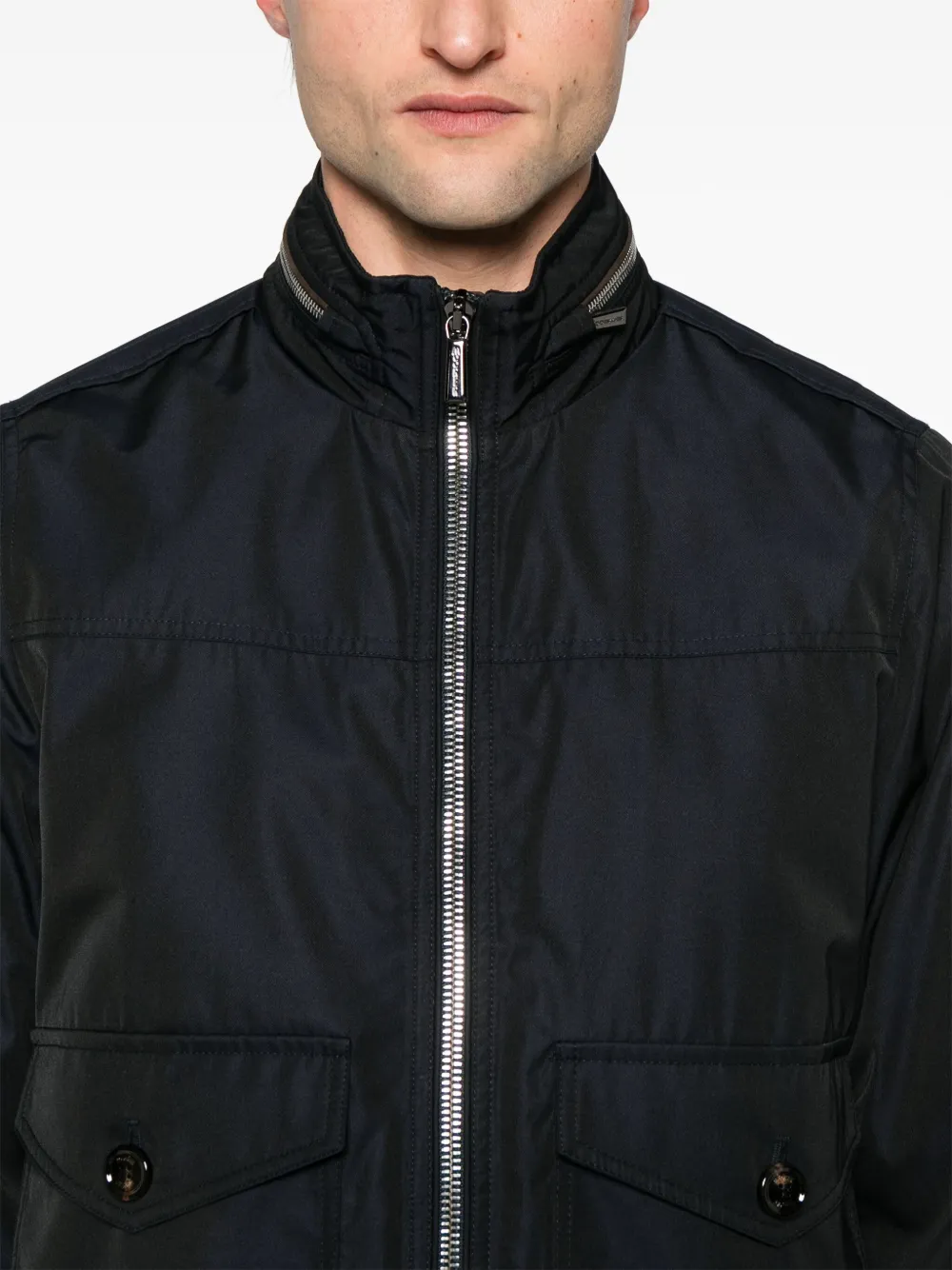 Moorer Twill bomberjack Blauw