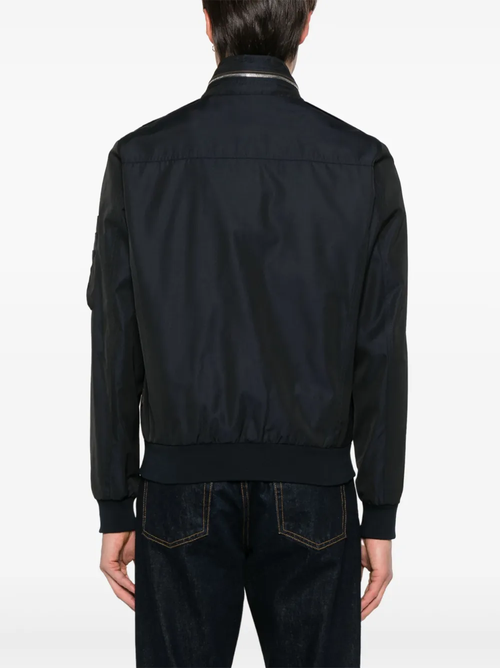 Moorer Twill bomberjack Blauw