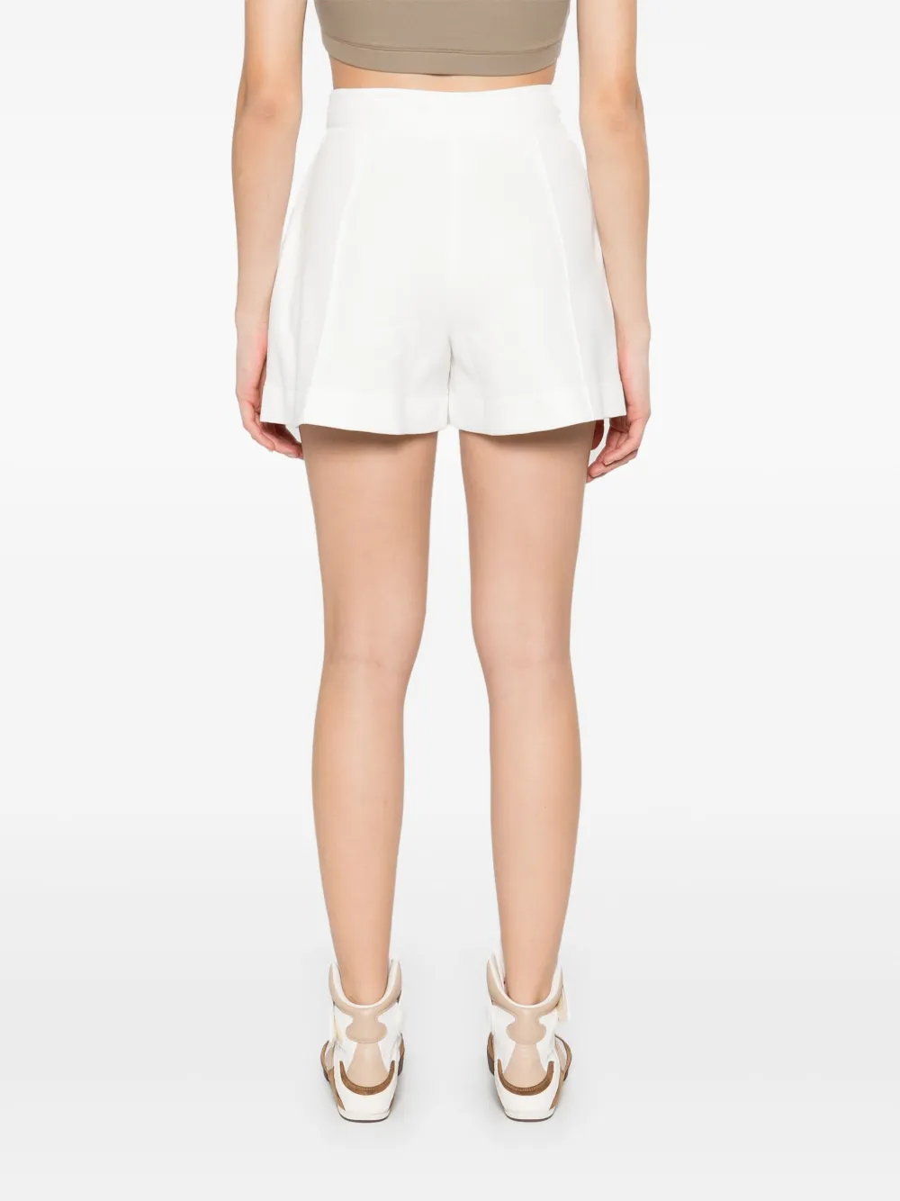 Brunello Cucinelli Geplooide shorts Wit