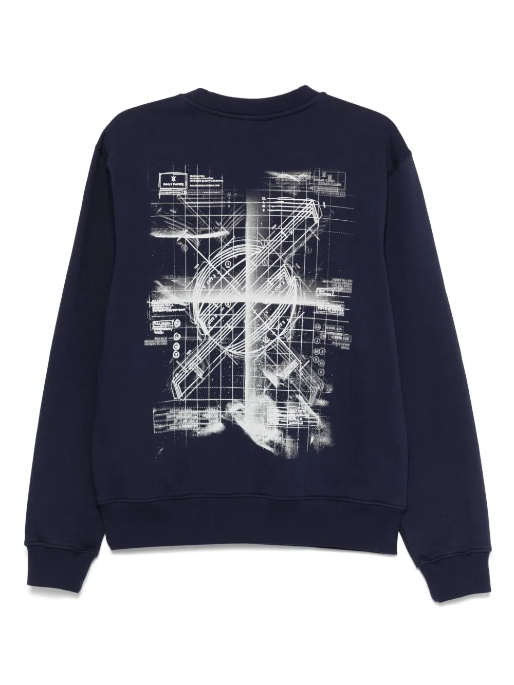 Daily Paper Sweater met logoprint - Blauw