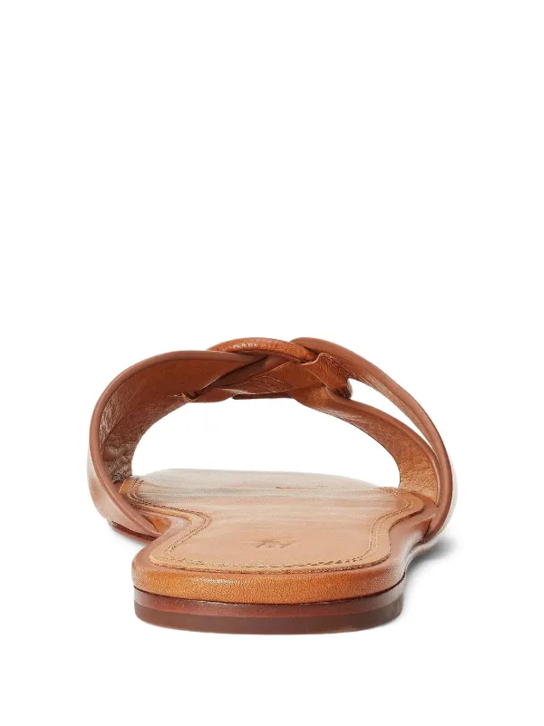 LAUREN RALPH LAUREN LEATHER FLIP-FLOP トングサンダル Leather Flip-Flop Sandal