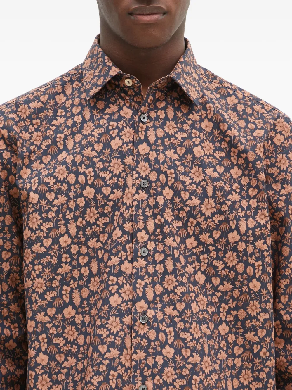Paul Smith Overhemd met bloemenprint Blauw