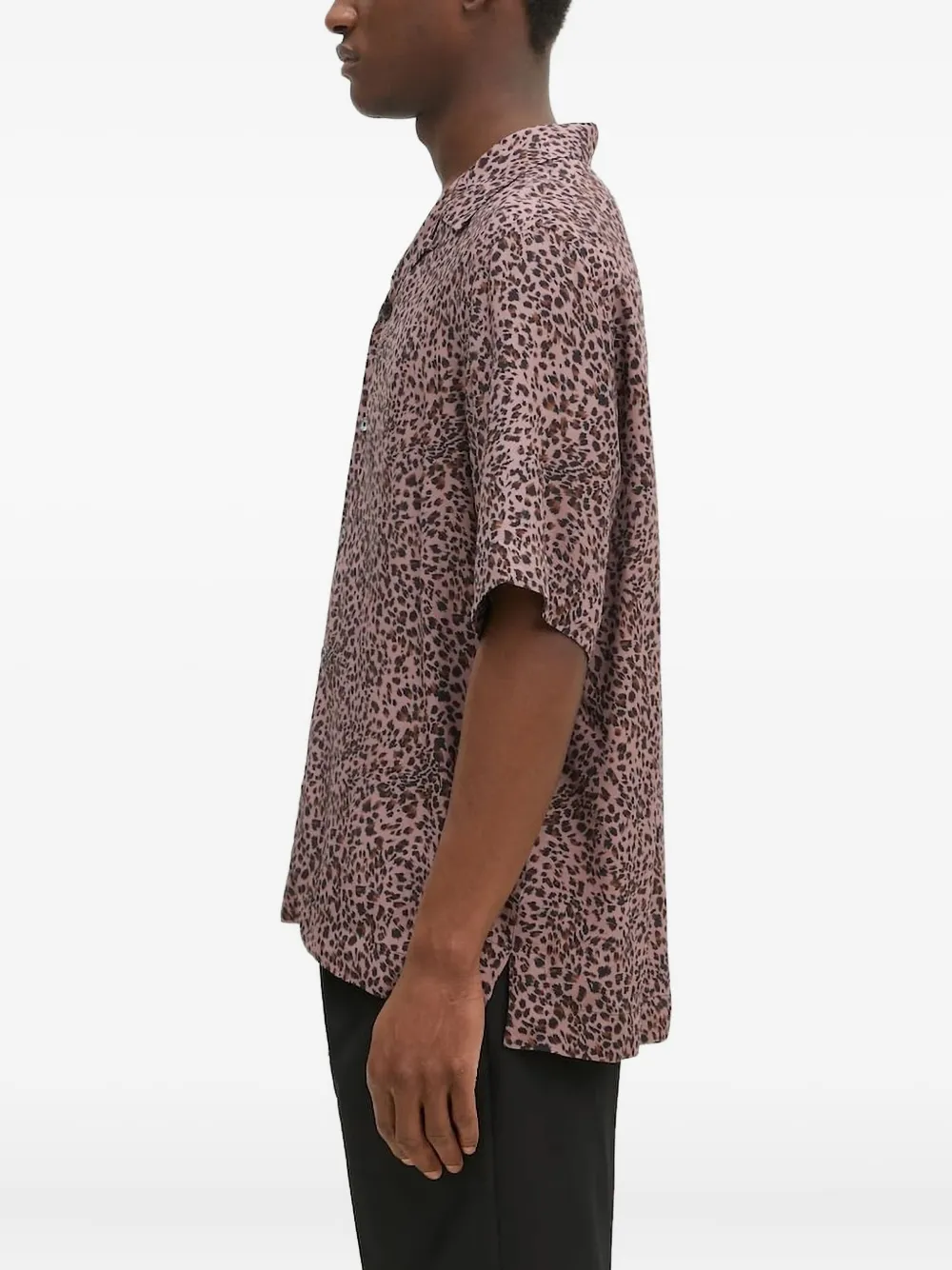 Paul Smith overhemd met korte mouwen - Roze