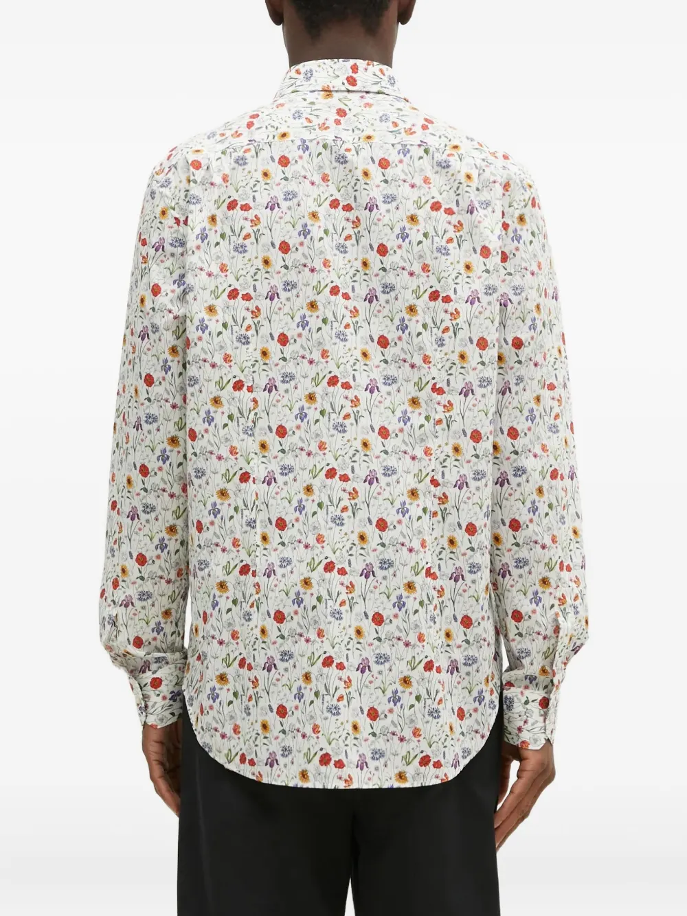 Paul Smith floral print shirt Wit