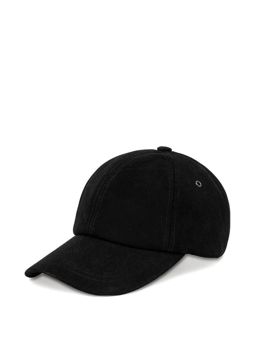 Paul Smith Leather Baseball Cap In Black