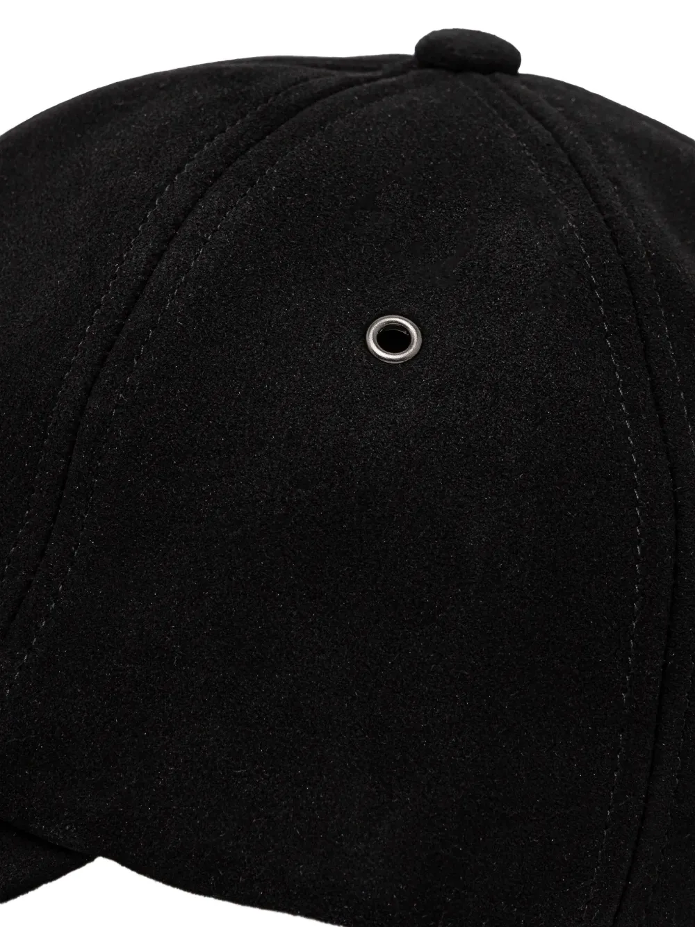 Paul Smith Leather Baseball Cap In Black
