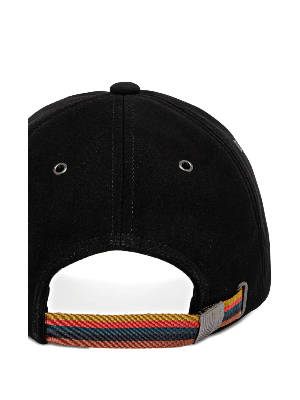 Paul Smith leather baseball cap - Zwart