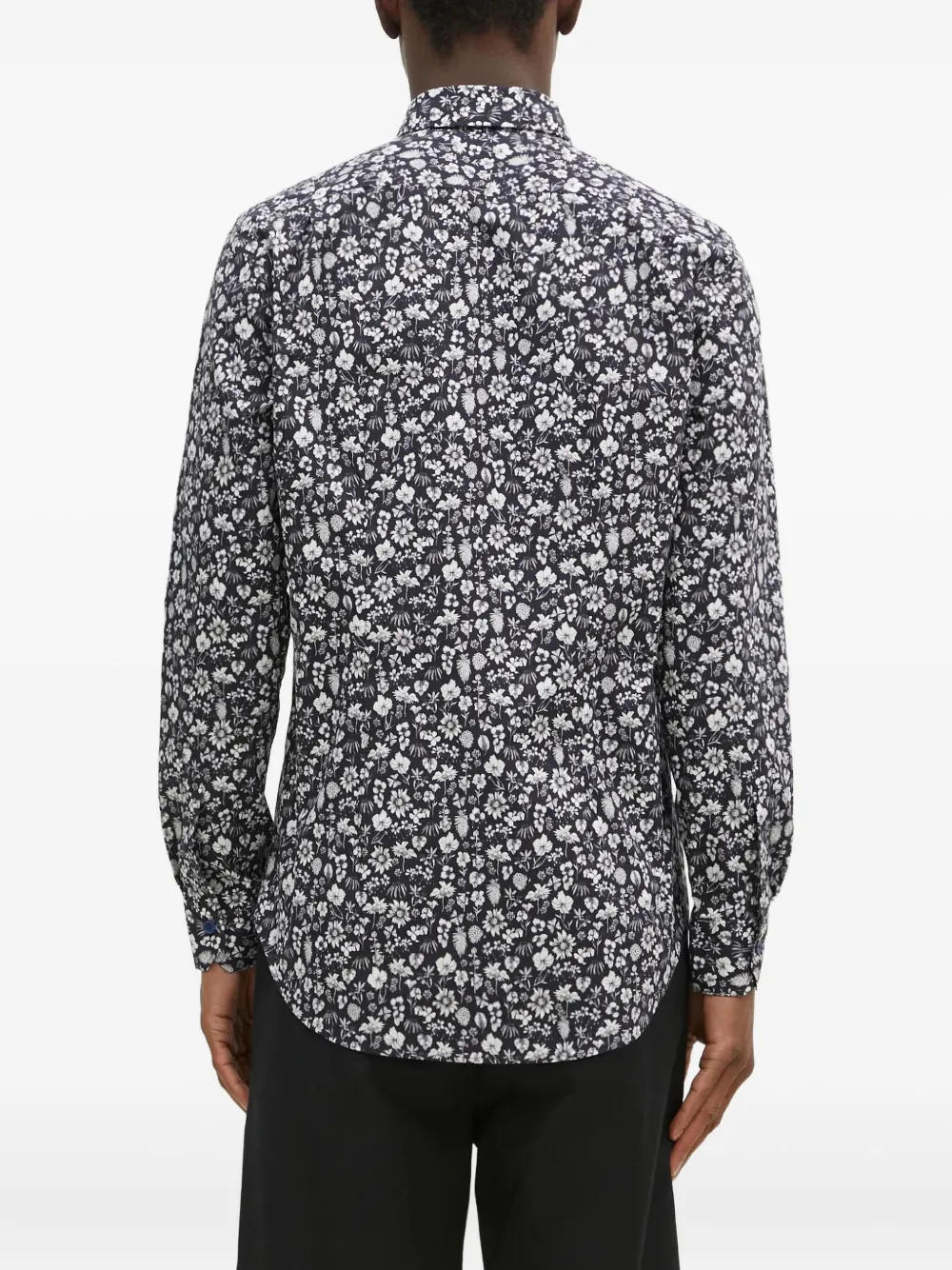 Paul Smith Overhemd met bloemenprint Zwart
