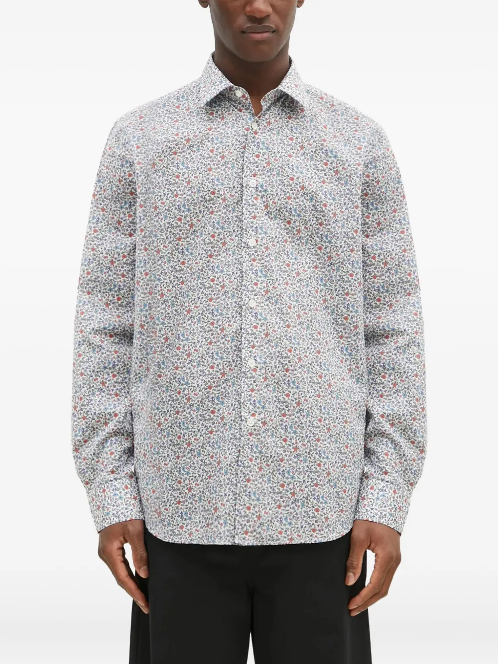 Paul Smith floral print shirt - ブルー Paul Smith floral print shirt - ブルー