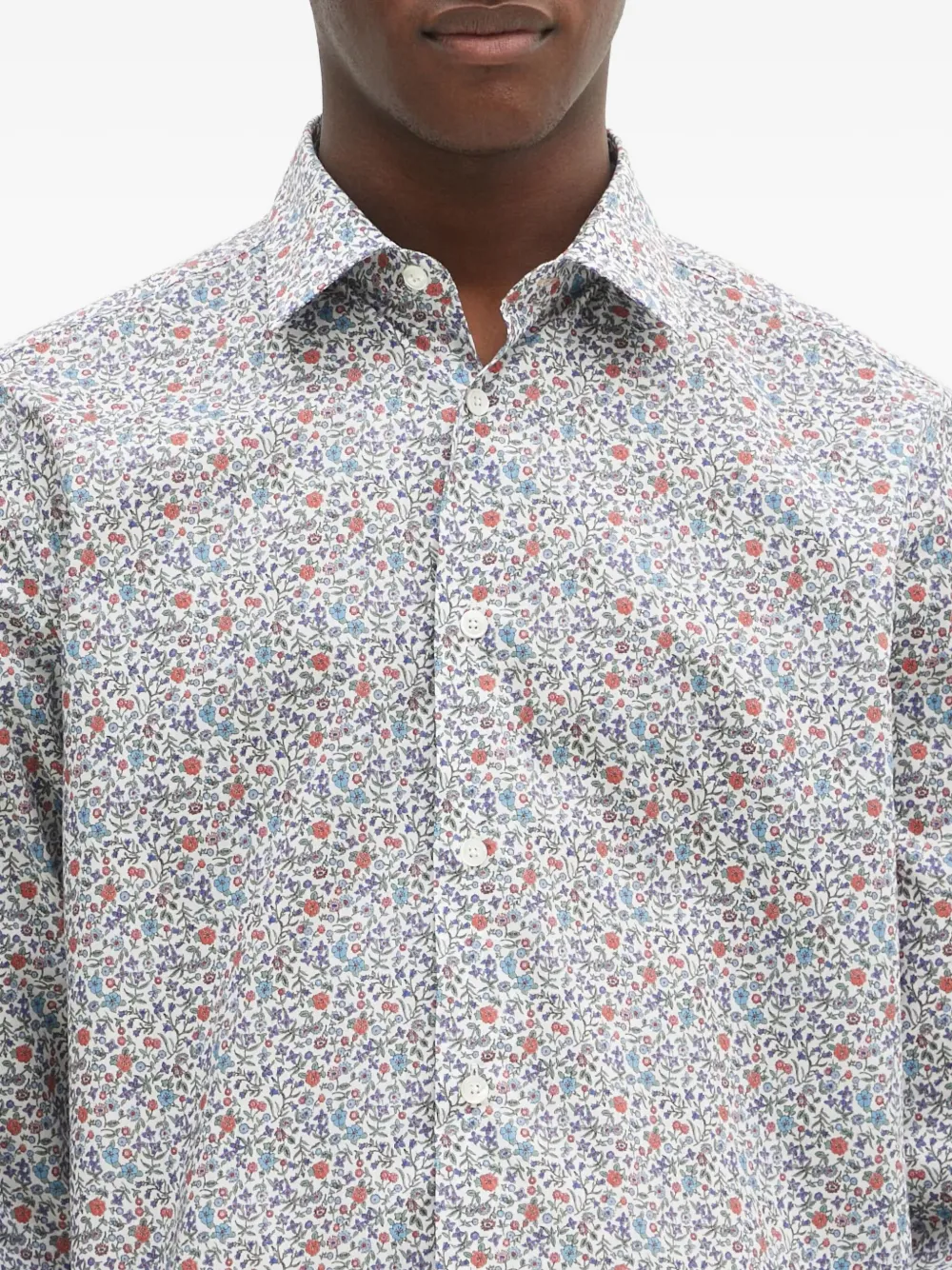Paul Smith Overhemd met bloemenprint Blauw