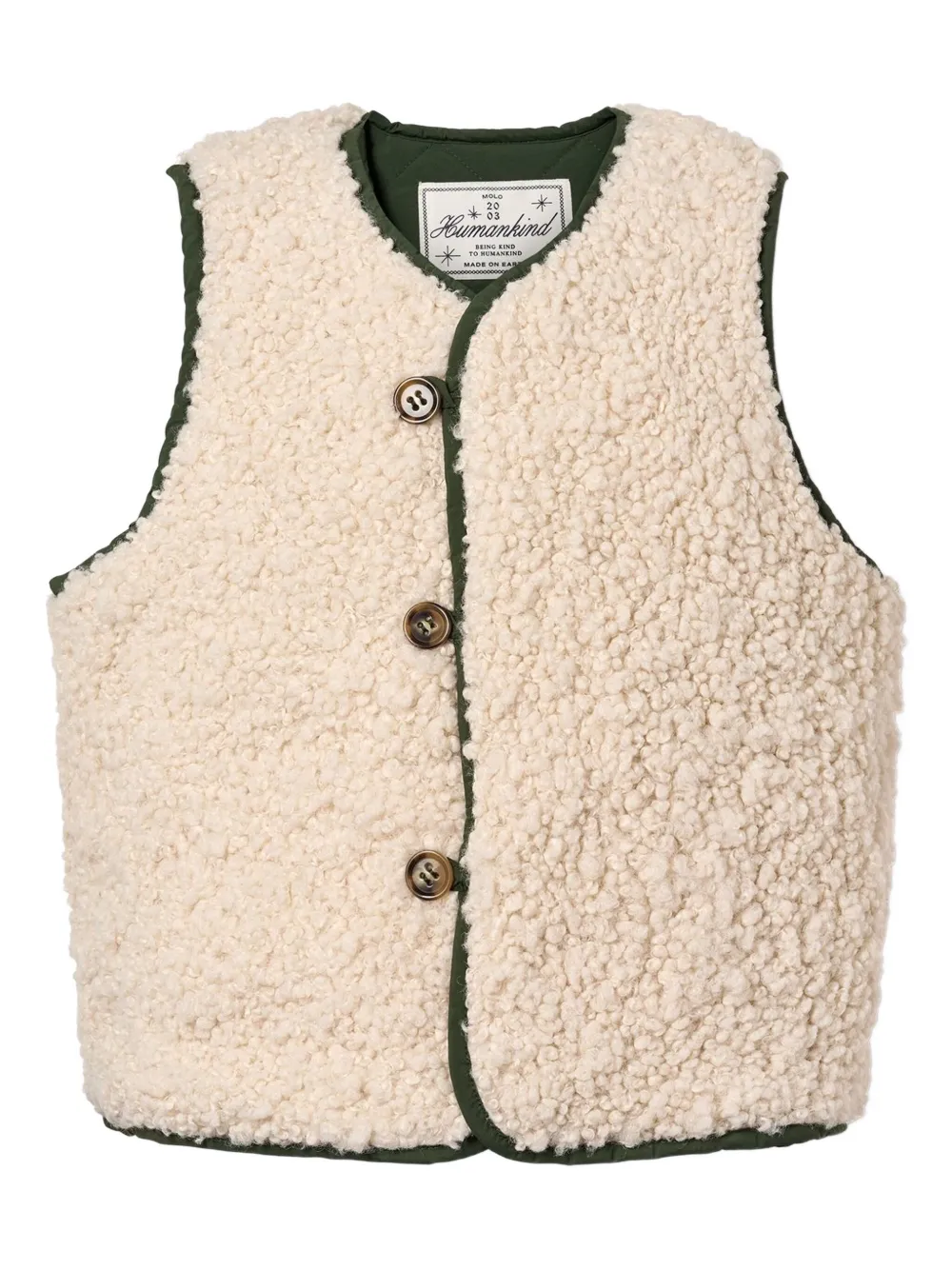 Molo Omkeerbaar gilet Groen