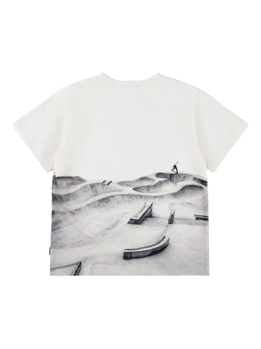 Molo T-shirt met skatepark-print Wit