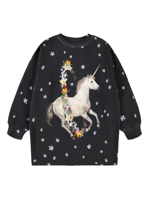 Molo sudadera con motivo de unicornio