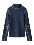 Molo ribbed funnel-neck sweater - Blue