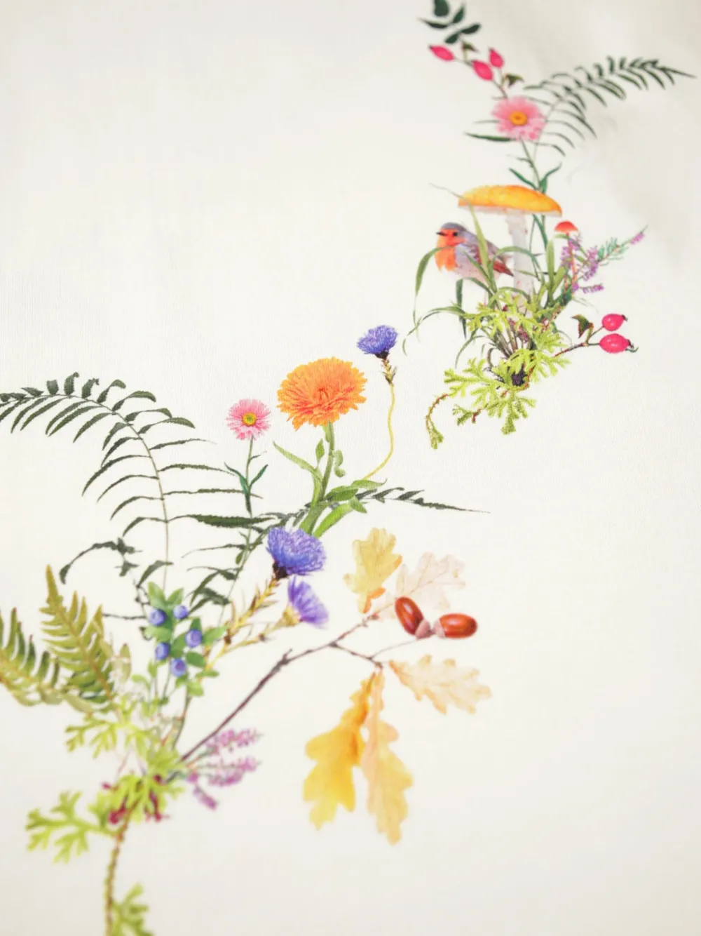 Molo Jurk met bloemenprint en hertenprint Beige
